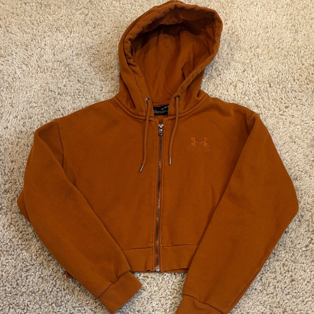 Under Armour Rust Cropped Hoodie